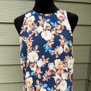 J.Crew women's size 4 floral silk tank top blouse